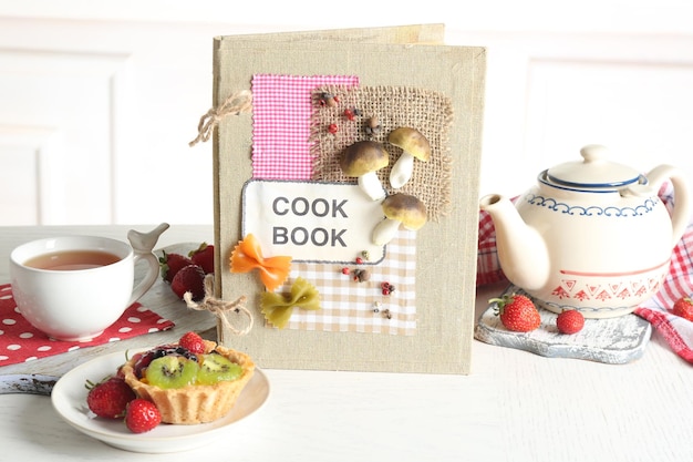 Książka z przepisami i składniki